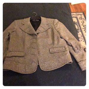 Dana Buchman Gray/Silver blazer size 14